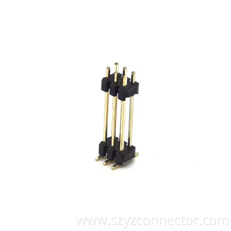 2.0mm Pitch Pin Header Dual Row SMT SQ0.5mm Double Plastic H2.0mm 23P (2)